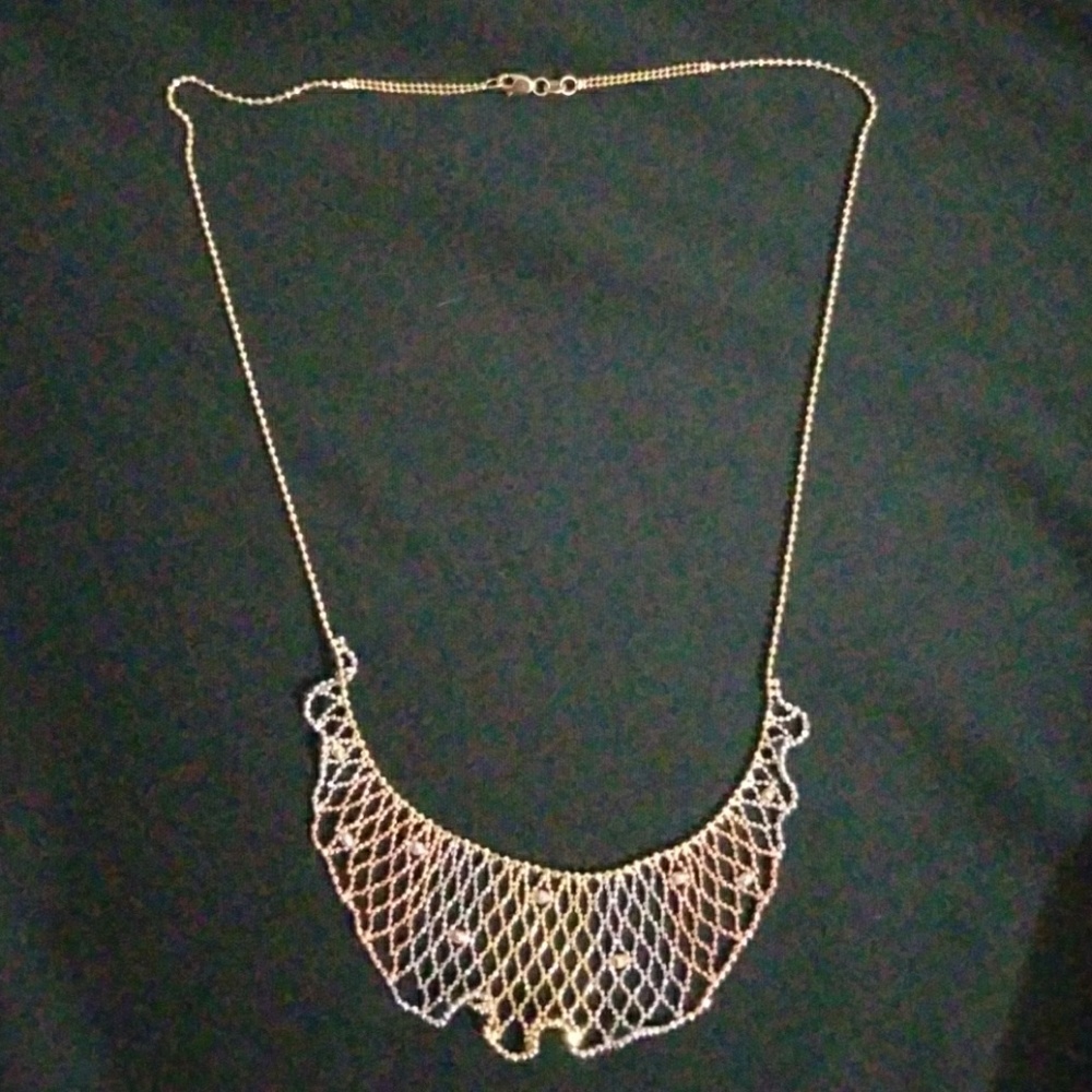 14k necklace solid gold tri tone Cleopatra design